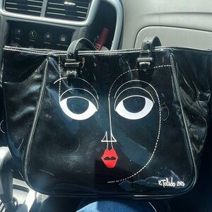 Lane Bryant tote bag black